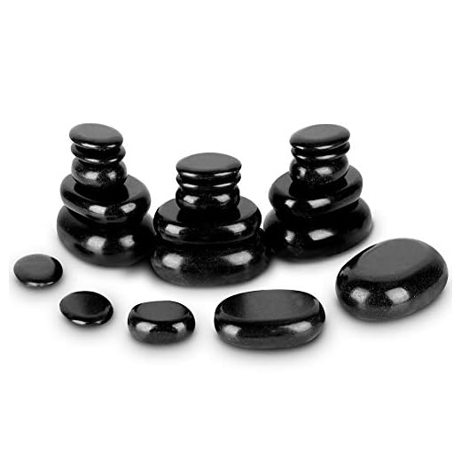 Conjunto de 20 piedras calientes para masaje
