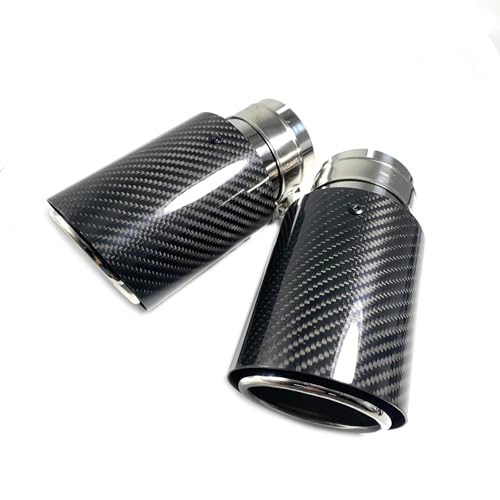 Escape de coche universal con boquilla de acero inoxidable y carbono 4