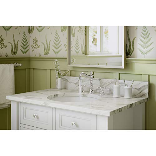 Symmons Slw-4412-1.0 Carrington Widespread 2-Handle Bathroom Faucet With Drain Assembly In Polished Chrome (1.0 Gpm) #TOP2