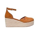 POPA Cantalar Serraje Sandalia Cuña Mujer - Serraje talla: 37