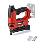 Einhell Agrafeuse sans fil TE-CN 18 Li-Solo Power X-Change (18 V, agrafeuse + cloueuse, incl. 300 clous et 300 agrafes) Livré sans Batterie ni Chargeur