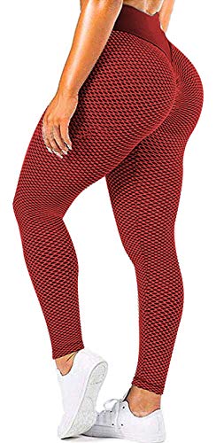 JGS1996 Butt Lifting Leggings for Women Tummy Control Workout Yoga Pants High Waisted Scrunch Booty Gym Compression Tights