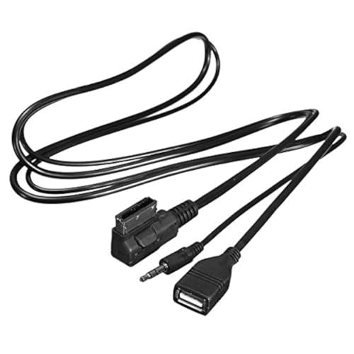 Keenso USB 3.5mm Aux Cable Adapter AMI MMI Audio Music Interface Cord Charger Cable for S5 Q5 Q7 A3 A4L A5 A1 image 2