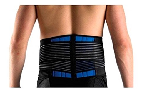 Kl Happiness Deluxe Neoprene Double Pull Lumbar Lower Back Support Brace Exercise Belt Size 4Xl (48-52”) We Have All Size S - 6Xl #TOP1