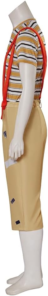 RocailleCos El Chavo Cosplay Costume T-shirt Pants Hat Suit Outfits Halloween Uniform for Adult Men - Image 3