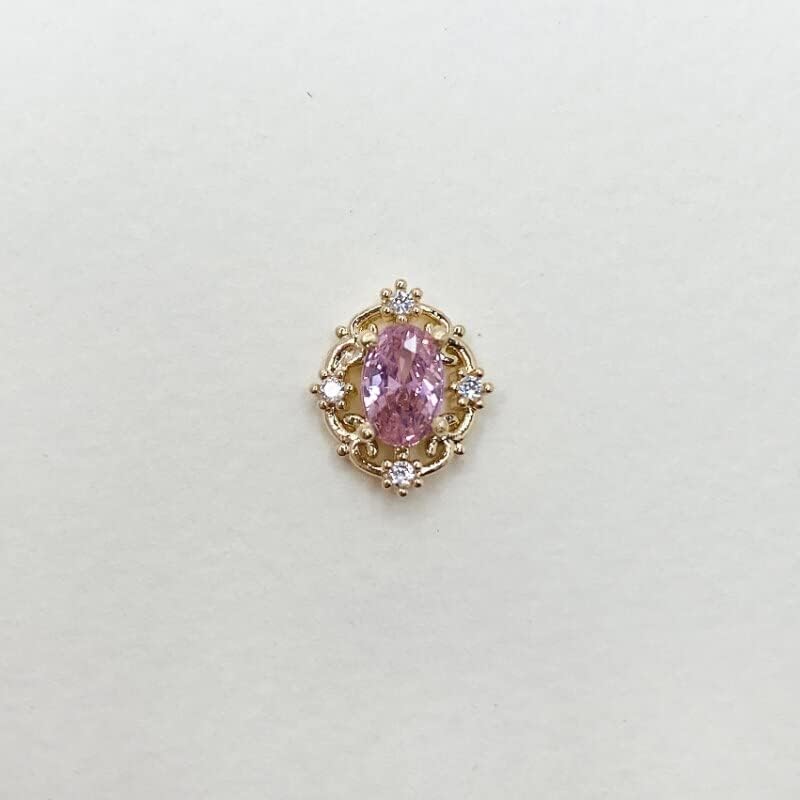 10Pcs Retro Nail Art Jewelry Charms Opal Shaped Sparkle Nail Rhinestones 3D Decals for New Nail Art Accessories