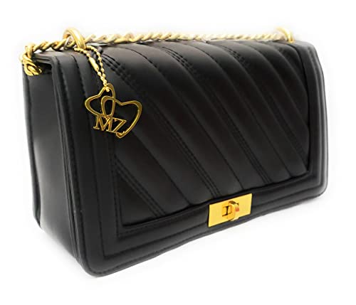 Leather Shoulder/Crossbody Bags and Purse with Convertible Strap