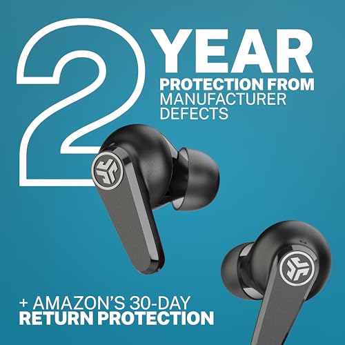 JLab Go Pods ANC, True Wireless Earbuds, Active Noise Cancelling, Bluetooth, Black