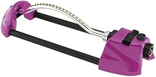 Dramm 15006 ColorStorm Premium Metal Oscillating Sprinkler with Brass Nozzle Jets, Berry