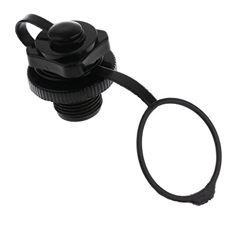 Desconocido Tapones de Repuesto para válvula de Aire Hinchable para Kayak Barco Canoa, Unisex, Negro