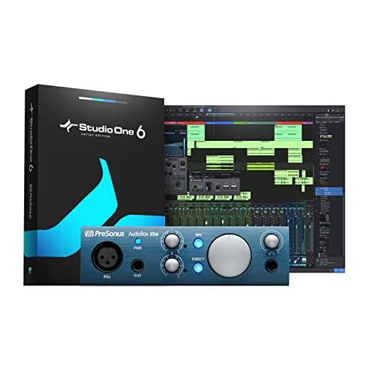 PreSonus AudioBox iOne 2x2 USB/iPad Audio Interface with Studio One Artist and Ableton Live Lite DAW Recording Software