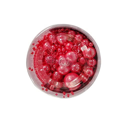 Image of Edible Red Sugar Pearls Candy Sprinkles 120G / 4.23Ounce Baking Cake Sprinkles Cupcake and Cake Topper Cookie Decorations Wedding Party Valentines Halloween Christmas Supplies