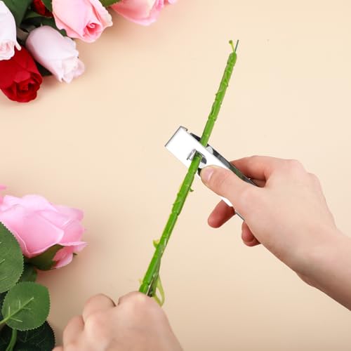 Herramienta limpiaespinas para rosas Gisafai plateada miniatura 6