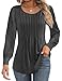 Zeagoo Long Bluse Damen Lang Basic Casual Shirtbluse Festliche Tunika Herbst Langarm Shirt Schicke Oberteile Girlande,Herbst günstig Kaufen-Zeagoo Long Bluse Damen Lang Basic Casual Shirtbluse Festliche Tunika Herbst Langarm Shirt Schicke Oberteile