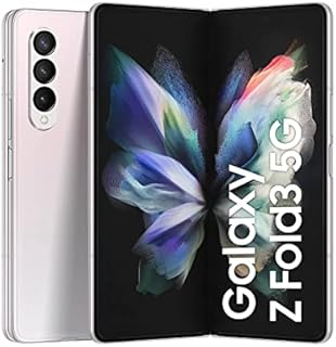 Samsung Galaxy Z Fold3 5G Mobile Phone SIM Free Android Folding Smartphone 512 GB Phantom Silver (UK Version) (Renewed)