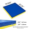 5S Tool Box Shadow Foam Organizers (2 Color) FITS Craftsman Waterloo and Husky Tool CHESTS (10.625" x 22.25", Blue Top/Yellow Bottom)… #1