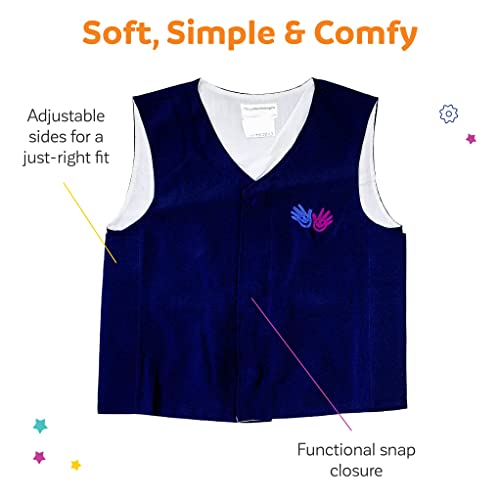 Fun And Function – Weighted Vest For Kids –Sensory Vest Provides Soothing Weight For Kids With Sensory Issues – Blue – Large #TOP2