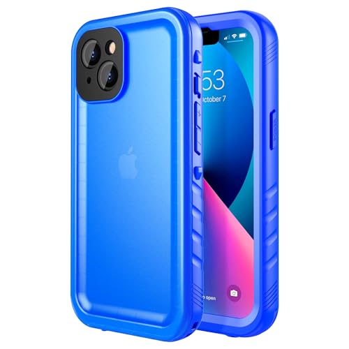 SPORTLINK iPhone 13 mini �p �h���P�[�X ��Phone 13 mini �p �P�[�X ���S�ی� IP68�h������ �h�� �h�o �ϏՌ� 360°�S�ʕی� QI�[�d �t�F�C�XID �F�ؑΉ� ����֗� �����^ �X�g���b�v�t�� �A�C�t�H�� 1