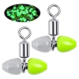 Goture スイベル 夜光スイベル スナップ 【SUS304ステンレス 高い視認性 40個セット グリーン】 耐腐食 高強度 高速回転 ルアー用スイベル 渓流釣り 海釣り 仕掛け スイベル 釣り スナップ スイベル