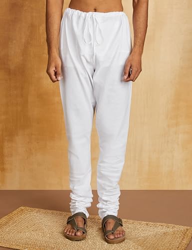 Image of Amazon Brand - Symbol Men Cotton Solid Long Kurta Pyjama Set (2pcs)