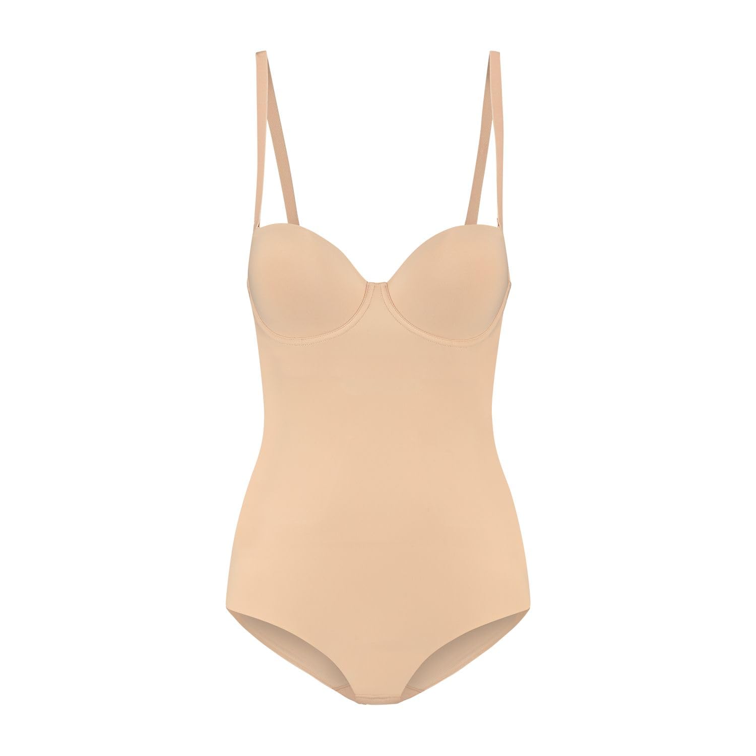 Bye Bra Sculpting Bodysuit, Padded Breast Cups, Removable Shoulder Straps, Shapewear for Women, 2 Colors, S-XXL