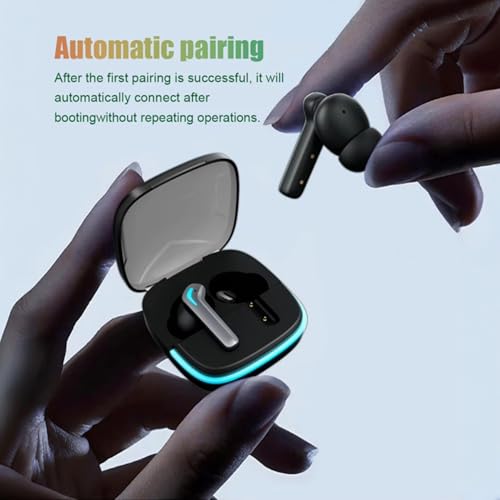 Image of iFAST IF-400 True Wireless Stereo Gaming Earbuds, Quad Mic ENC for Clear Calls, Bluetooth 5.4, Low Latency Gaming, RGB LED, Type-C Fast Charge, 5H /40H Playtime, IPX5 | Black