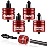 ComfyKit 4PCS Crossbow Bolt Decocking Heads,Decocking Point Crossbow Accessories Universal Suit Hunting and Competition,Red Crossbow Arrow Release Tips for Recurve & Compound Bows