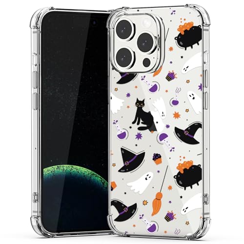 Coque iPhone 15 Pro Max chat fant&ocirc;me pour votre style d'Halloween