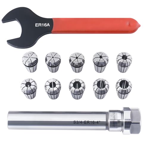 Colliers ER16 pour usinage précis avec support droit de 1,9 cm - 5