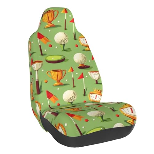 Housses pour siège auto lavables drapeau de golf pour camion SUV et monospace universelle