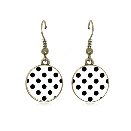 1950'S Womens Costume Accessories Set - 50S Chiffon Scarf,Cat Eye Glasses,Bandana Tie Headband,Drop Dot Earrings (White) #TOP3