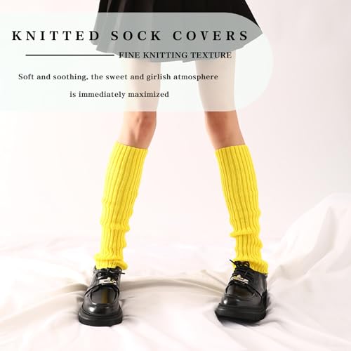 Image of 2 Pcs Leg Warmers Y2k, Leg Warmers, Y2k Accessories, Cute Kawaii Cream Legwarmers for Women Winter