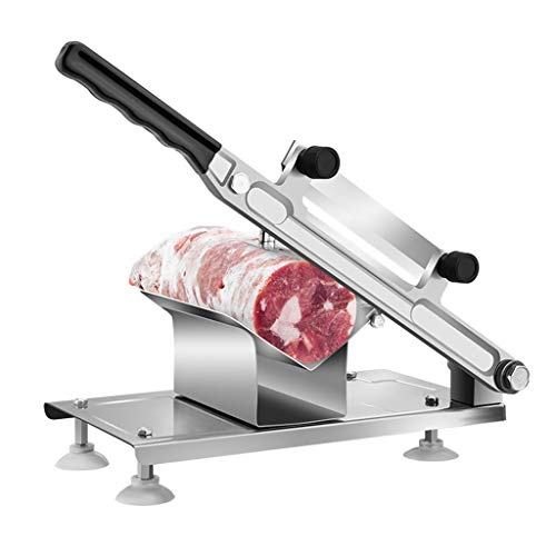 ZWB Allesschneider Brotschneidemaschine Manueller Fleisch Chopper Slicer, Edelstahl Gefrierfleischschneider Rindfleisch…