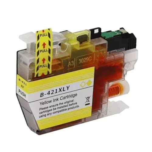 Cartouche d'encre LC421XL jaune compatible imprimante Brother DCP-J1050DW jet d'encre