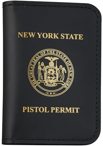 Perfect Fit Shield Wallets New York State Pistol Permit License Holder 2 ID Leather Bifold Double I.D. Credit Card Gun Permit Slim Wallet4