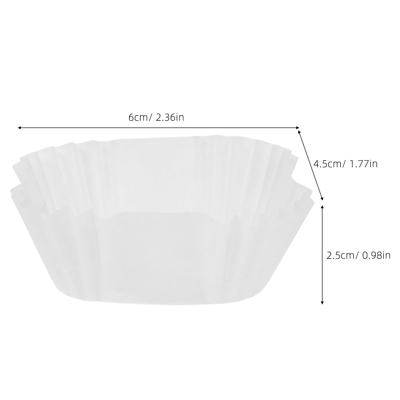 Cabilock 3000 Moldes de Papel para Cupcakes Cuadrados para Hornear Pasteles, Brownies y Postres, Resistentes al Calor Grasa, Ideales para Bodas, Cumpleaños y Eventos Familiares