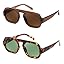 (2 Pack) Brown & Tortoise/Green
