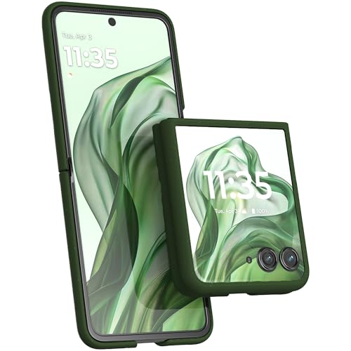 Étui Razr+ vert coque rigide légère PC protection mince antichoc