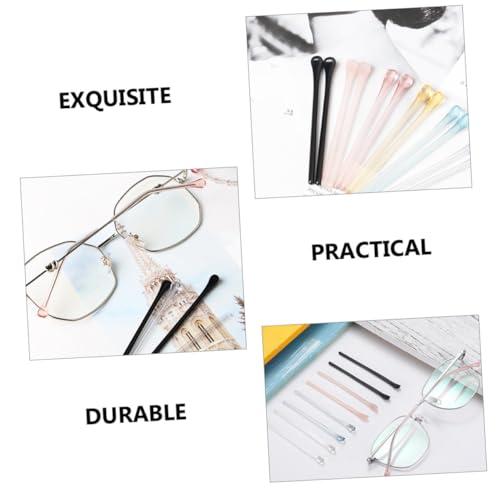Embouts de branches lunettes : 10 protège-branches antidérapants et souples - 4
