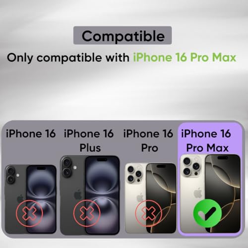 Image of Silicone Back Cover Case for iPhone Offers Mag-Safe Compatibility (iPhone 16 Pro Max (Black))