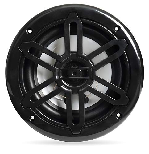 Image of BELVA BMRGBBK 500W Peak (250W RMS) 6.5 inch 2-Way Coaxial Marine Speakers with Multi-Color LED Lighting for Boats /ATV /UTV /SxS /Powersport