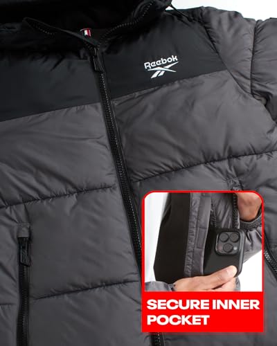 Reebok 1000000754-1 Men'S Puffer Jacket - Heavyweight Quilted Puffer Coat thumb #2