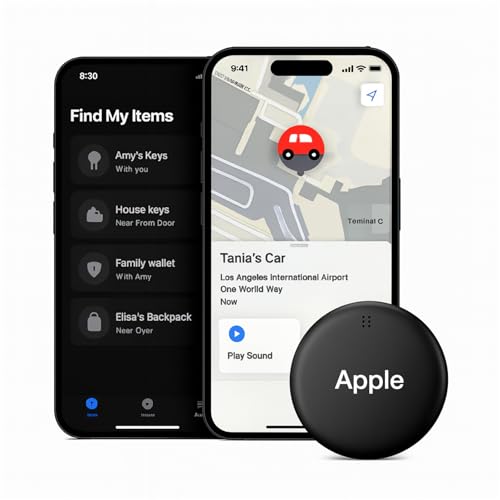 Dimova Localizzatore, GP90 Smart Tag Bluetooth preciso senza abbonamento (Solo per Apple), Smart Tracker per Chiavi, Valigie, Portafogli, Auto e Moto– Compatibile con l’App Dov’è di Apple