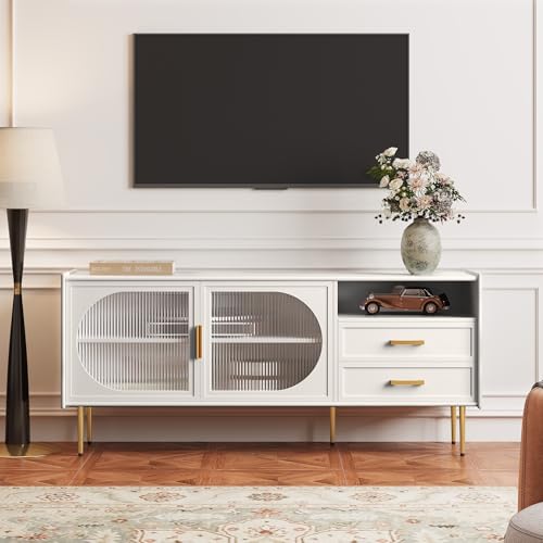 HOLTICO(ホルティコ) テレビ台 テレビ棚 ローボード 40/43/45/50/53/55型対応 (ホワイト)