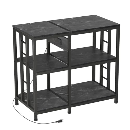 MILEFA Reinforced 40-50 Gallon Aquarium Stand with Power Outlet | Ultra-Stable 720LBS Capacity Metal Fish Tank Stand for Reptile/Aquatic Setups, 5-Tier Adjustable 37"x19" Steel Shelving System by MILEFA - Used condition - US$108.10