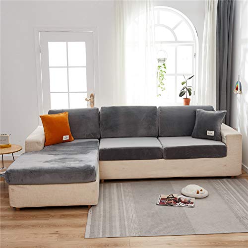 Housse de coussin de canapé stretch et extensible pour assise individuelle