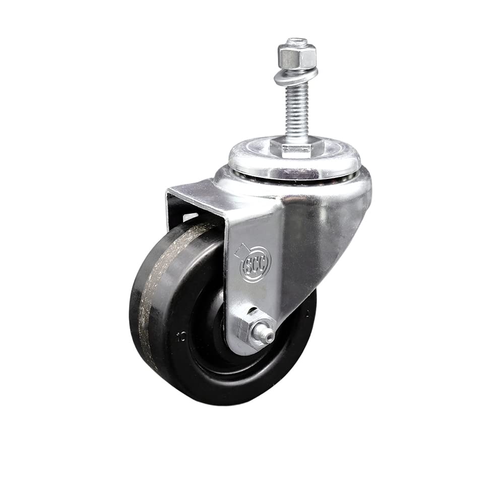Phenolic Swivel Threaded Stem Caster w/3