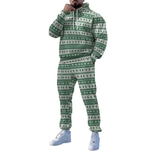 Ensemble homme de sport imprimé Noël idéal pour vos moments de détente en famille