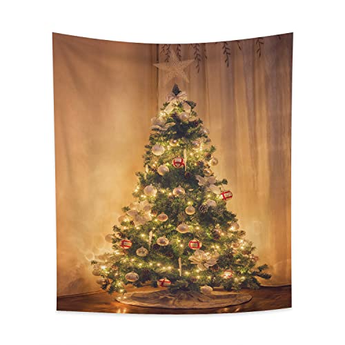 Qinunipoto ^yXg[ NX}X c? Merry Christmas CeA 4  130x150cm A[g fR[V @\  Ǌ| CeA ͋C]  z|X^[ J[e rfIc Bep w