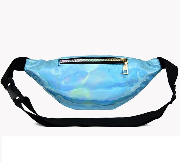 YUNHE Waist Bag Holographic Fanny Pack with PU Leather - Image 4